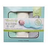 Woombie 3 Piece Organic Airwrap Vented Blankets, Green/Cream/Gray, 44 by Woombie