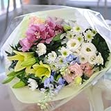 お供え お彼岸 花束 サイズで選べる (少し色を入れて, 3Lサイズ(10000円))