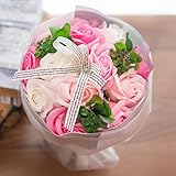 フレグランス ソープフラワー シャボンフラワー 花束 ローズブーケ FPP-809 (ピンク)