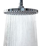 WantBa 8 Inches (157 Jets) Rainfall Shower Head with Showerhead Swivel Metal Ball Connector Polished