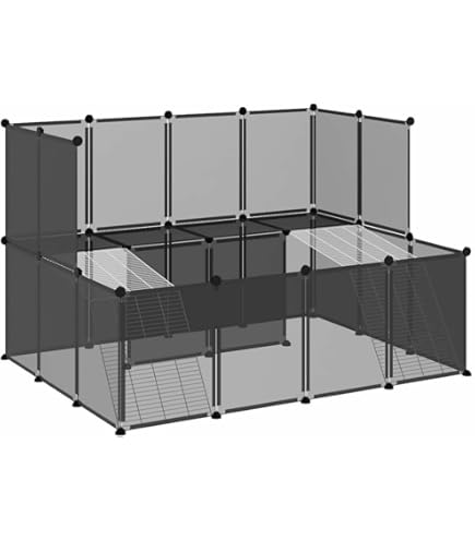 Amazon.co.jp: 兎 ケージ 2階建て小型ウサギケージ 屋内用ウサギ小屋