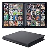HESPLUS 1000+ ポケットトレーディングカードバインダー 16ポケット リングレスカードバインダー アルバムフォルダー - プレミアムサイドローディングジップバインダー 遊戯王 TCG スポーツ ゲームトレーディングカード用 ブラック