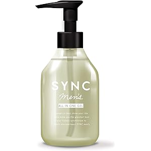 オールインワン メンズ 【 化粧水 美容液 乳液 アフターシェーブローション 1本で完了 】「 敏感肌 オイリー肌 エイジングケア にも」「 さっぱり 保湿 で テカリ を抑える」 SYNC men 's ( シンク メンズ ) 150ml