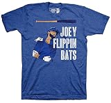 MLB " Joey Flippin Bats " BatフリップTシャツ XL ブルー