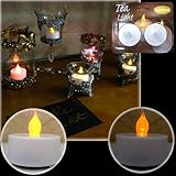 本物のキャンドルみたいに光る LEDティーライトシングルカラー ２個セット シングルカラー２個セット