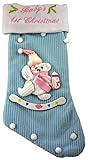 Pms 38cm Babies 1st Christmas Stocking - Baby Boy (pm74) [並行輸入品]