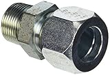 Eaton Weatherhead Carbon Steel Flareless 7000 Series Ermeto Tube Fitting, Male Connector, 3/4 NPT Ma