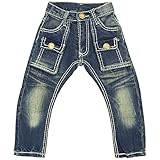 GASBAG(ガスバグ) デニムニット長丈パンツ 130cm /ネイビー NO.G-33-355