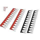 URBEST 400V 10A 12ポストプレフォークフォーク端子ストライプ4個