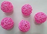 10pcs Handmade Wicker Rattan Balls Garden Wedding Party Decorative Crafts Vase Fillers Rabbits Parro