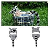 Quner ベビー服　狸　着ぐるみ ベビー用 コスプレ コスチューム 寝相アート ハロウィン ベビー服 着ぐるみ 記念撮影 毛糸 赤ちゃん 衣装 仮装 かわいい 出産祝い