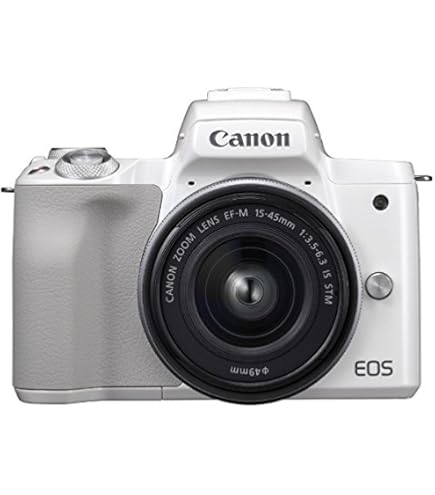 Amazon.co.jp: Canon EOS Kiss M [EF-M15-45 IS STM Lens Kit] (White