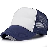 MIOIM 帽子 キッズ 野球帽 無地 男の子 女の子 メッシュ キャップ ジュニア 日よけ帽子 アウトドア