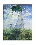Parasol by Claude Monet。ヴィンテージアートプリントポスター（16 x 20）