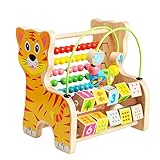 [ドリーマー]　そろばん　玉そろばん　ビーズ　おもちゃ　木製　レインボーアバカス　小馬/ポニー　タイガー　算数　算術　カラフル　珠算　ビーズコースター　贈り物　お誕生日プレゼント　出産祝い　子供　キッ