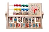 子供 知育 玩具 木製 おもちゃ 数字 計算 時計 アルファベット2歳前後
