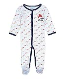 Sweet & Soft Baby Boys Sleep N Play MVP 100% Cotton (0/3 Months Light Blue) [並行輸入品]