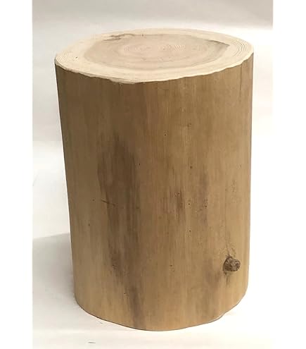 Amazon.co.jp: ツインハーツ 割れてない丸太イス 桧 (ヒノキ