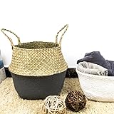 フラワーポット植物バスケットホームストレージバスケットを織る