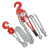 レバーホイスト チェーンブロック 定格荷重約6t 約6000kg 標準揚程約3m 荷締め 荷揚げ 引寄せ 固定 建築 運搬 土木 災害復旧 アウトドア DIY 吊り 引っ張り 荷締機 牽引 チェーン式