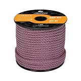 Abma Cord パラコード 4mm 7芯 耐荷重250kg 100%ナイロン 30M - パープル＆コヨーテブラウン