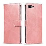 LEERBAN iphone 8plus ケース 手帳型 iphone8プラス ケース 全面保護 iphone7プラス ケース 手帳型 アイホン8プラスケース 横置きスタンド機能 カード収納 iphone 7 plus ケース 耐衝撃 アイフォン8プラスケース 手帳型 iPhone7 plus 財布型 カバー iPhone 8 Plus/7 Plus【5.5インチ対応】ローズゴールド