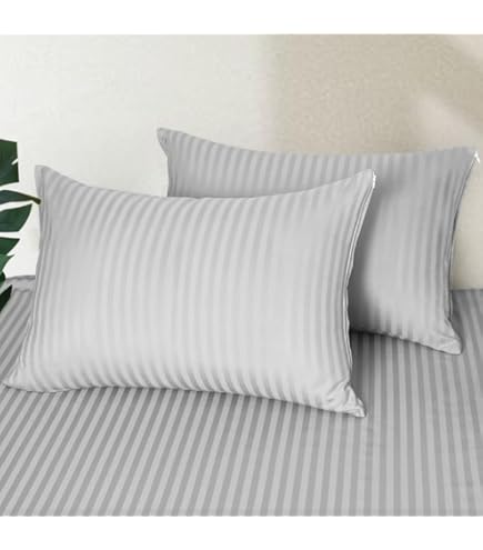 Amazon｜枕カバー 35 50 綿100％ サテン織り 300本高密度 光沢がある