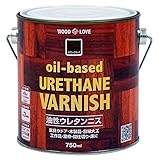ニッペ WOOD LOVE 油性ウレタンニス エボニーブラック 750ML