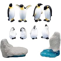 Amazon.co.jp: SEWACC ペンギン 動物 フィギュア 南極 氷山造景 海洋