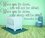 Design with Vinyl RAD 982 2 When You Lie Down You Will Not Be Afraid; When You Lie Down Your Sleep W