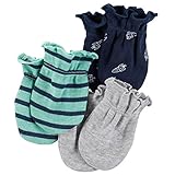 カーターズ（Carter's）男の子用ネイビーユニバースコットン素材ベビーミトン3個セット [並行輸入品]