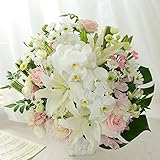 BunBunBee 旬のおまかせアレンジ「ホワイト＆ピンク～オーキッド～」