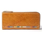 ユナイテッドビーズ 財布 ジップロングウォレット ピッグスキン キャメル PS-LLW-04
