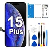 SIMDOG iPhone 15 Plus用スクリーン交換キット 6.7インチ、フルHD LCDディスプレイ 3Dタッチスクリーンデジタイザー フルアセンブリ + 修理ツール、モデルA3094、A2847、A3093、A3096