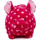 Fab Polka Dot Plush Piggy Bank 9 " x 9 " x 11 "