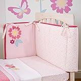 Suncrest Beyond the Meadow Cot Fitted Sheet (120 x 60cm, Pink) by Suncrest
