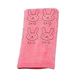 AMAA ベビータオル 柔らかい 肌触り 子供用 (35*75cm, ピンク)
