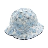 Sunny Landscape 水彩ドット柄ベビーリバーシブルハット（UVカット）　ブルー　48cm
