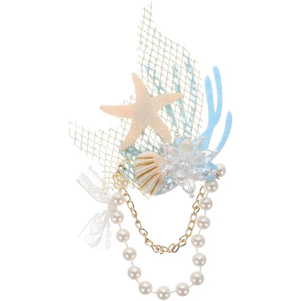 Amazon.co.jp: マーメイド ヘアアクセサリー 人魚姫 コスプレ ヒトデ