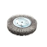 Lincoln Electric KH321 Crimped Wire Wheel Brush, 6000 rpm, 6' Diameter x 1' Face Width, 5/8' x 1/2' 