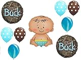 loonballoon Mossy Oak It 's A BuckブルーBoyベビーシャワー迷彩9 Mylar &ラテックスバルーン