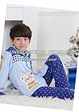 (チェリーレッド) CherryRed 子供 男の子 ファション パジャマ ルームウェア 部屋着 寝間着 上下2点セット 長袖 フリース 春秋向け リラックス 快適 気持ち良い コットン 165 ブル
