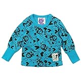 patogato(パトガト) 接結天竺 Dog総柄長袖Tシャツ 90cm /ブルー NO.F-741065