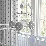 Carousel Designs Gray and White Dots and Stripes Musical Mobile by Carousel Designs
