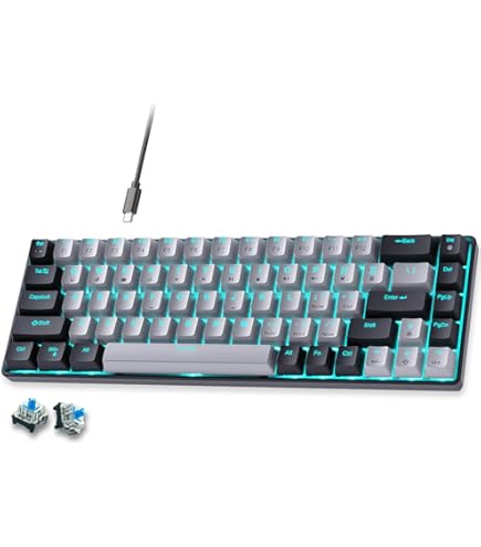 Amazon | Ajazz AK33 ゲーミングキーボード 82キー 防衝突 防水