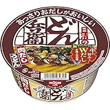 日清 あっさりおだしがおいしいどん兵衛 4種の具材が入った肉だしうどん 72g ×12個