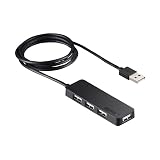 iBUFFALO USB2.0 スタンダード4ポートセルフパワーハブ ブラック BSH4A13BK