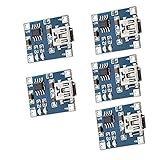 Ren He 5 個 マイクロ TP4056 1A マイクロ USB 充電ボード 充電器モジュール リチウム電池プレート 再充電可能な Arduino用