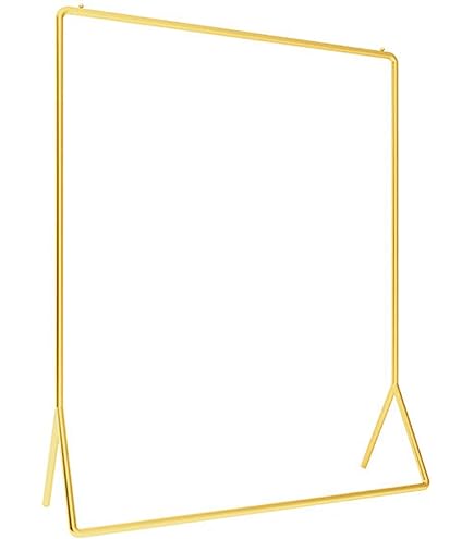 アンティークゴールド　ハンガーラック　スチール製　高さ調整可　W900　店舗什器 アンティークゴールド ハンガーラック スチール製 高さ調整可 W900