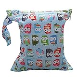 Perfk 2個入り　可愛い　マザーズバッグ　おむつバッグ　防水　ジッパー　フクロウ柄　収納